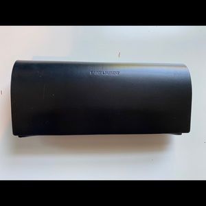 YSL Saint Laurent Black Leather Sunglass Case